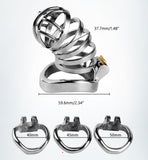 Stainless Steel Male Chastity Device Penis Cage / 3 Ring Size / Style-035-5