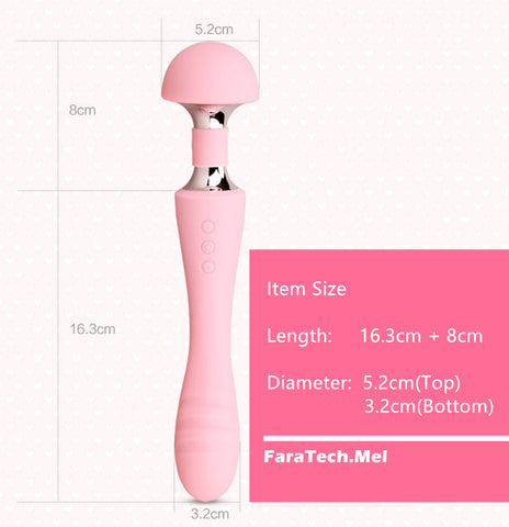 WOWYES I7 Flexible Wand Vibrator with Rabbit Attachment