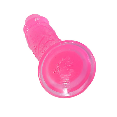 DY 22cm Crystal Realistic Dildo with Suction Cup