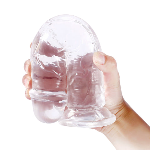 DY Crystal Jelly Realistic Dildo Clear 6 Size Optional