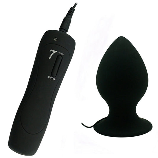 Aphrodisia - Large Vibrating Anal Plug - Black