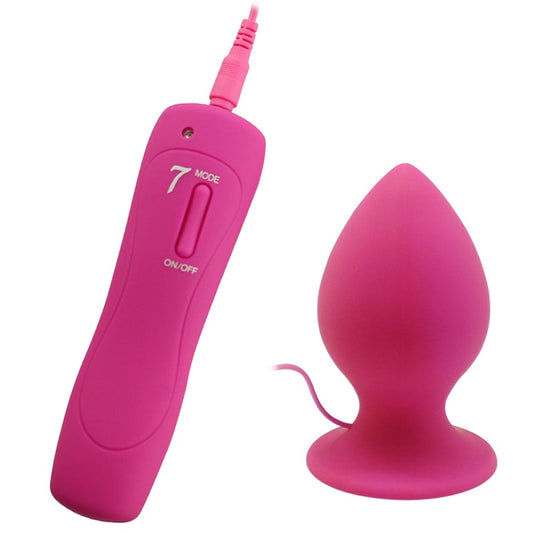 Aphrodisia - Large Vibrating Anal Plug - Pink