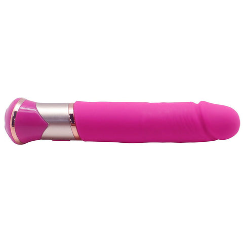 Aphrodisia Vibrator Ecstasy Deluxe Greedy Dildo Vibrator - Rose