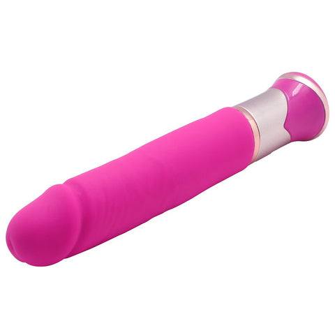 Aphrodisia Vibrator Ecstasy Deluxe Greedy Dildo Vibrator - Rose