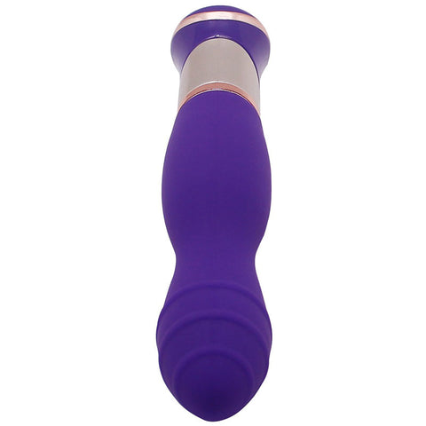 Aphrodisia Vibrator Ecstasy Deluxe Rippled Dildo Vibrator - Purple