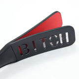 Double Layers Faux Leather Bondage Slap Paddle - Bitch