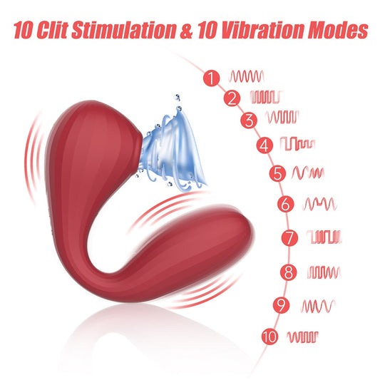 Magic Bobi App Remote Control Clitoris Suction & G-Spot Vibrator