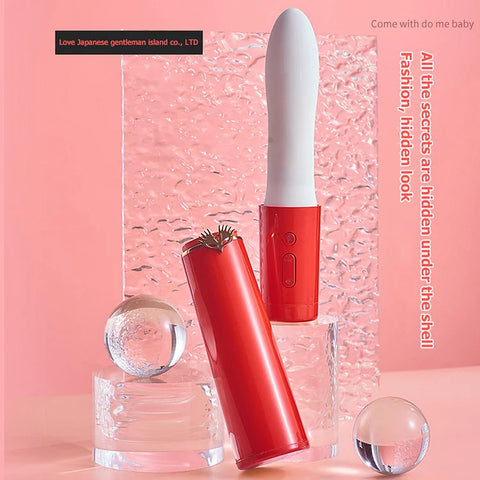 JUNDAOAI Discreet Lipstick Vibrator - Normal Vibe / Thrusting Vibe