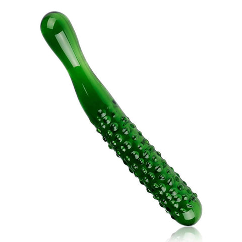 Crystal Glass Cucumber Crystal Anal Plug Dildo