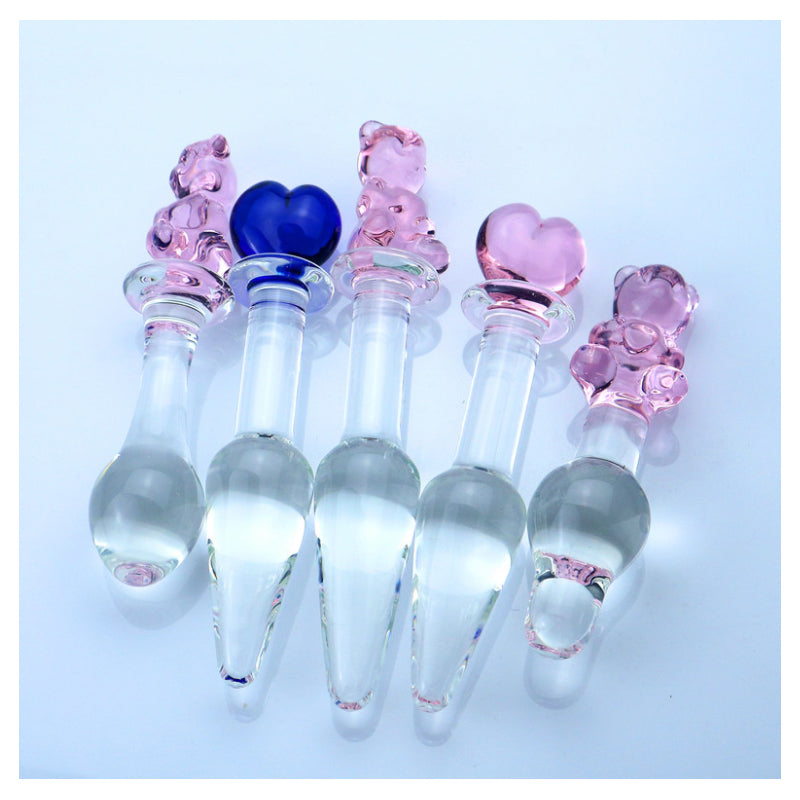 12.5cm Crystal Glass Anal Plug - Bear Round sexyplay.com.au 12.5cm Crystal Glass Anal Plug - Bear Round sexyplay.com.au