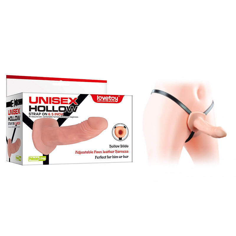 LOVETOY Unisex Hollow Strap On Dildo Harness 16.5 cm (6.5'')