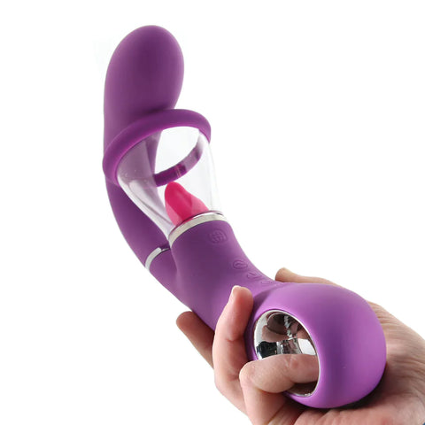 Fantasy For Her Ultimate Pleasure Pro Clitoris Suction Licking & G-Spot Rabbit Vibrator