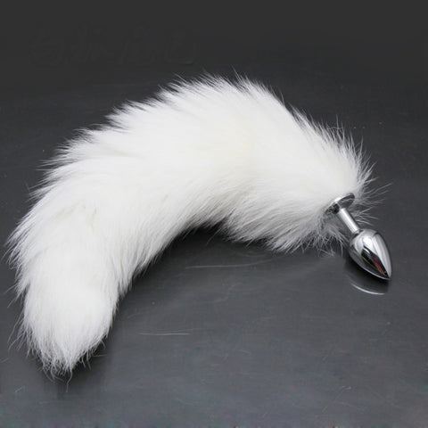 RY Cosplay Stainless Steel Fox Tail Anal Plug - 3 Size Optional