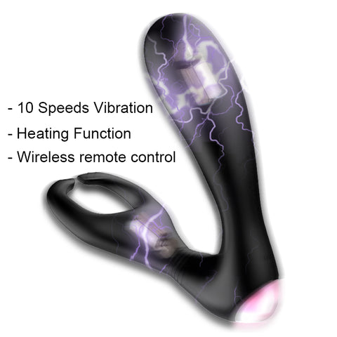 JRL Remote Control Auto-Heating Prostate Massager