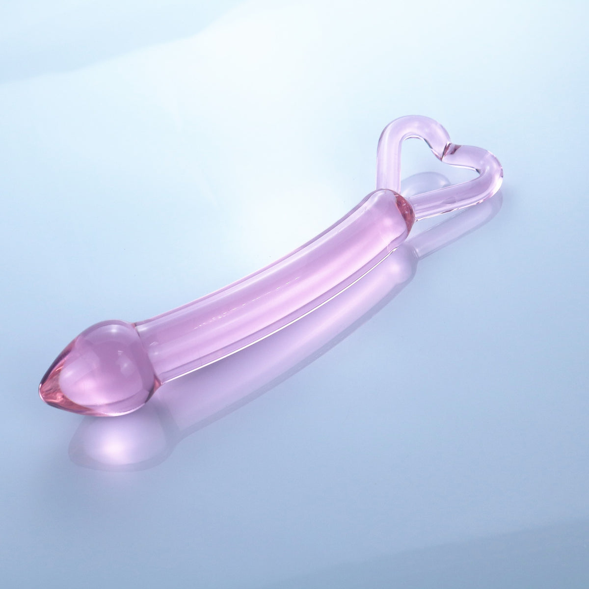 Cupid's Arrow Realistic Crystal Glass Butt Plug / Anal Beads / Thruster Dildo