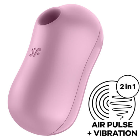 SATISFYER Cotton Candy Air Pulse Clitoral Sucking Stimulator - Lilac