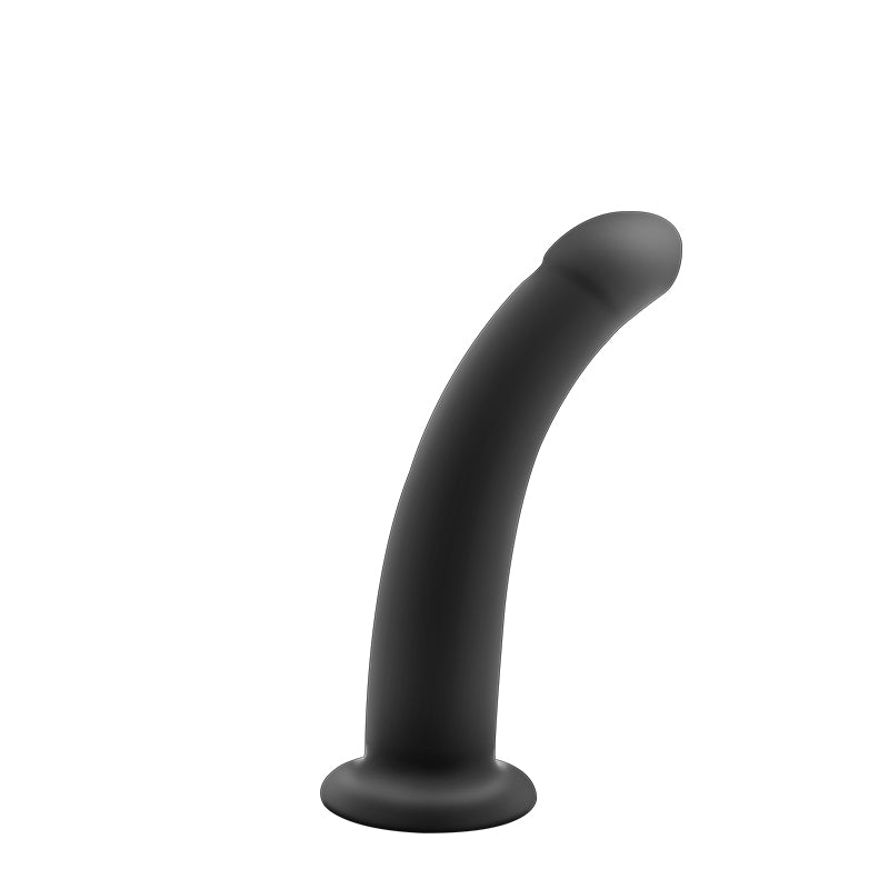 MD Curving Silicone Realistic Dildo & Anal/Butt Plug - Black - 3 Size S/M/L