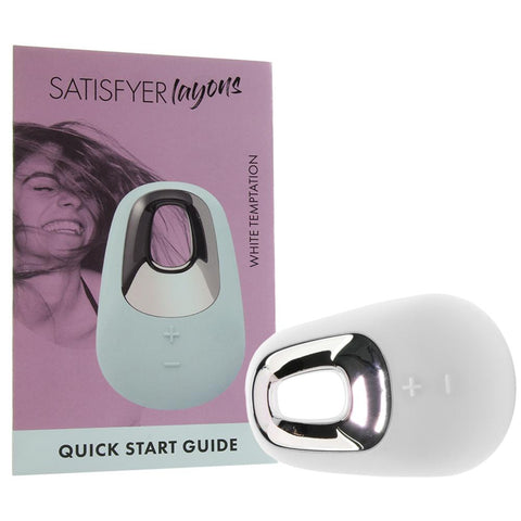 Satisfyer Layons White Temptation Bullet Vibrator Clitoris Stimulator USB Rechargeable