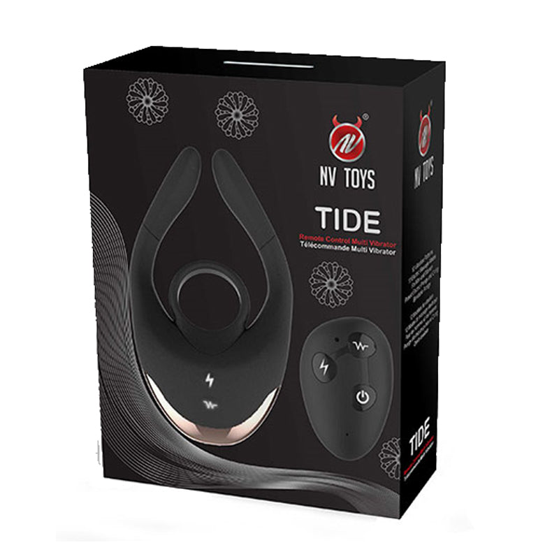 NV Toys Tide Remote Control Electric Shock Vibrating Penis Ring / Couples Vibrator