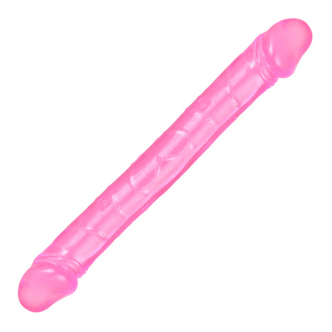 DY Crystal Double Penetration Dildo  - Pink 3 Size Optional