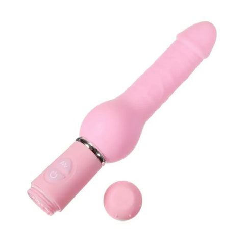 Aphrodisia Fantasy Bliss Curvy Dildo Vibrator - Pink