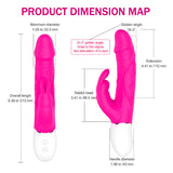 S-Hande Radi Realistic Dildo Rabbit Vibrator - Pink