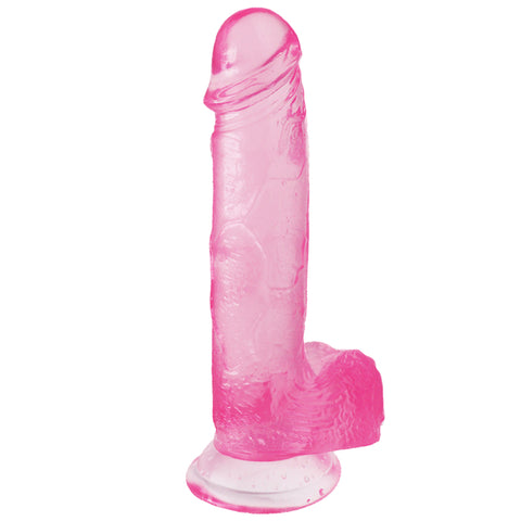 MD 7.8" Realistic Veined Dildo - Pink