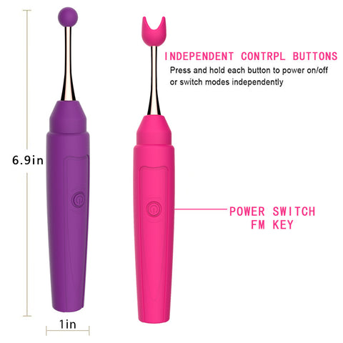 HC Orgasm Clitoral Stimulator Nipple Vibrator -  Purple