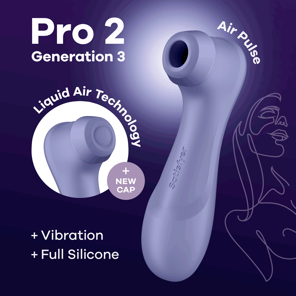 Satisfyer Pro 2 G3 Liquid Vibration Clitoral Stimulator - Lilac