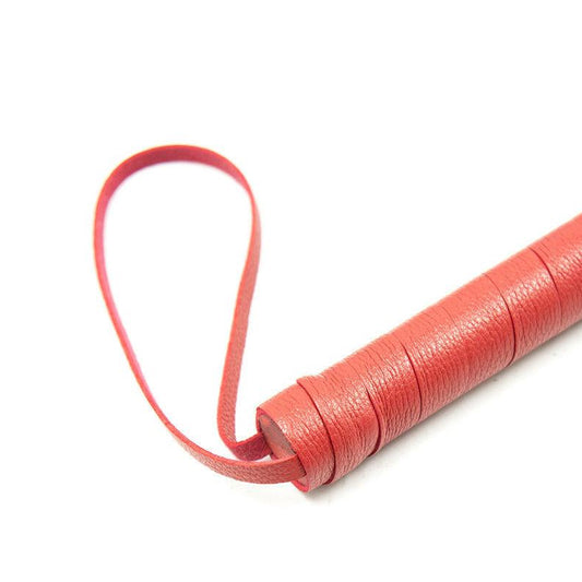 70cm Red Faux Leather Tassel Flogger - Beginner Bondage Whip