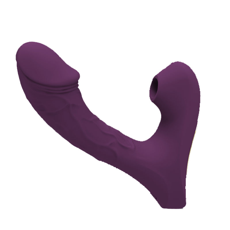 MOLE Clit Sucking G Spot Vibrator Realistic Dildo - Purple