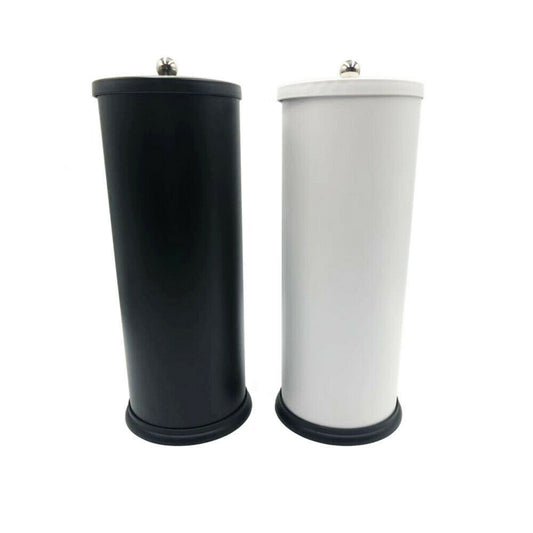 Spare Toilet Paper Roll Holder Stand Storage Bathroom Organizer Black White