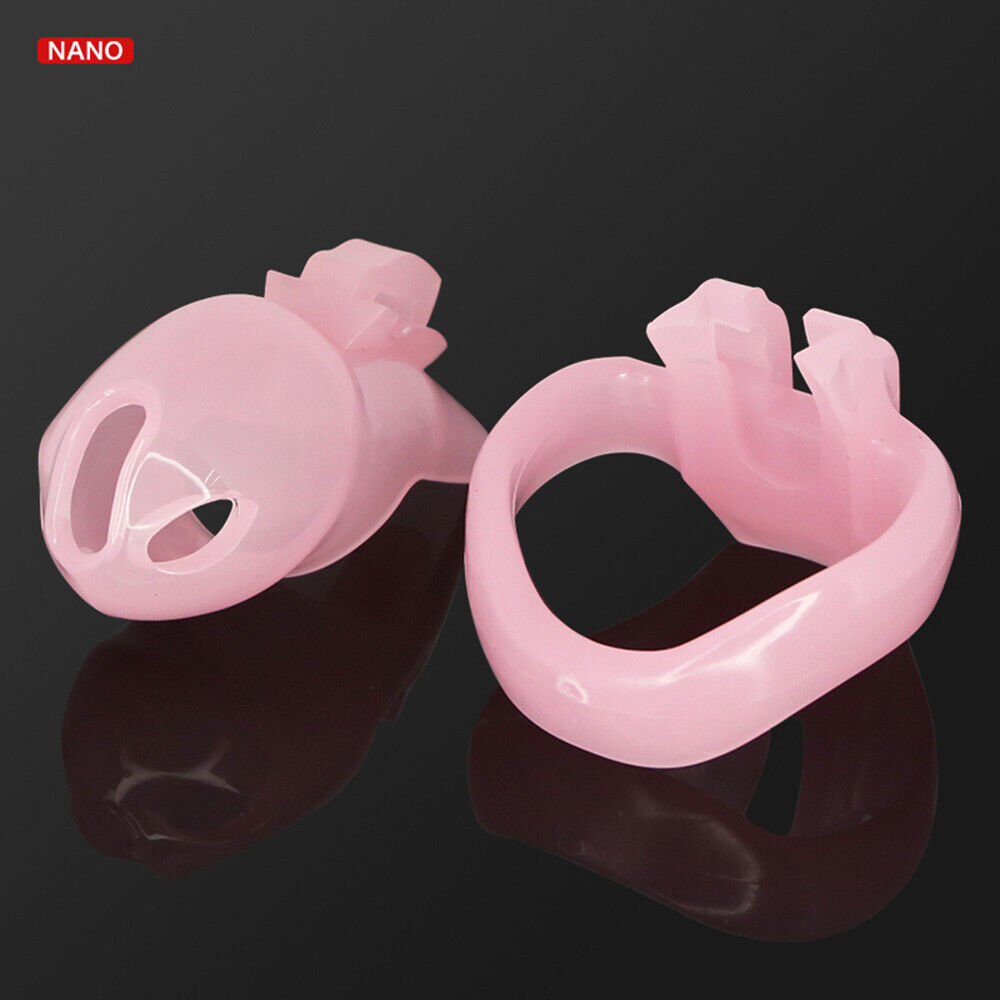 Imprison Bird A777 Male Chastity Device Penis Cage Kit - 4 Sizes with 4 Rings/Pink