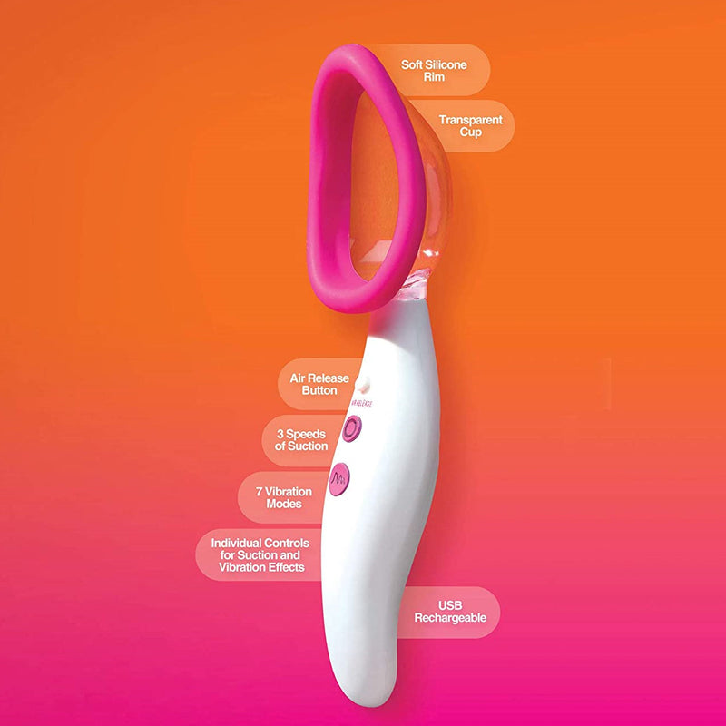 Doc Johnson Automatic Vibrating Pussy Pump USB Rechargeable