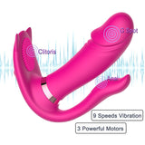 JRL Remote Control Wearable Vibrator - Auto Heating Rose Design