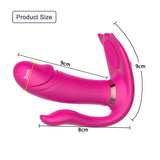 JRL Remote Control Wearable Vibrator - Auto Heating Rose Design