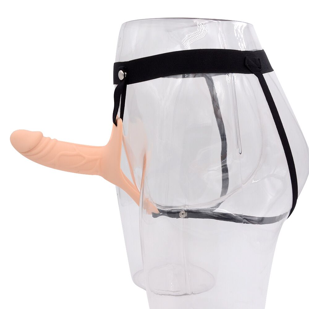 SexyPlay Hollow Dildo Strap On Penis Extender Elastic Harness