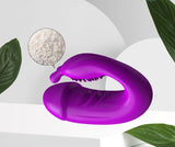 JRL Remote Control Wearable Clitoris & GSpot Vibrator Dildo - Purple