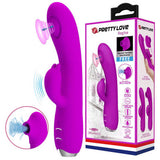 PRETTY LOVE Regina Suction Rabbit Vibrator - Purple